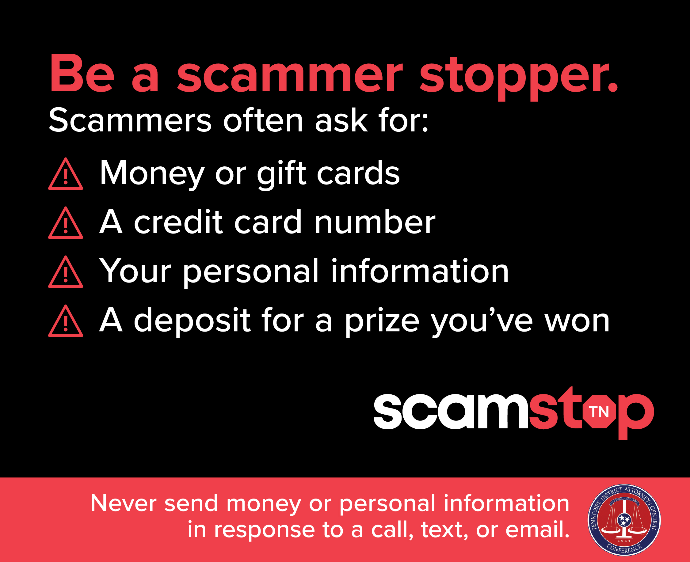 Be A Scam Stopper